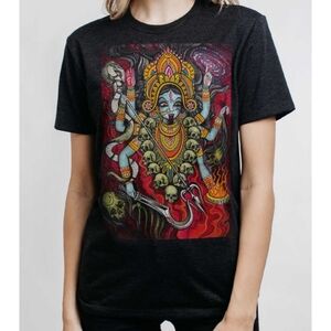 Curbside Graphic Black T-Shirt with Colorful Design